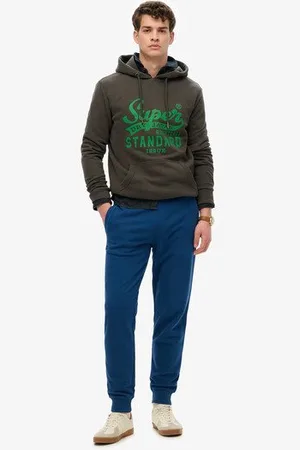Superdry Mannen Essential Joggingbroek met Logo Grootte: L