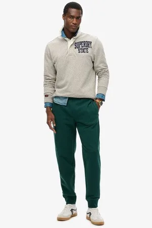 Superdry Mannen Essential Joggingbroek met Logo Grootte: L