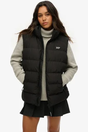 Superdry Vrouwen Oversized Sports Pufferbodywarmer Grootte: L