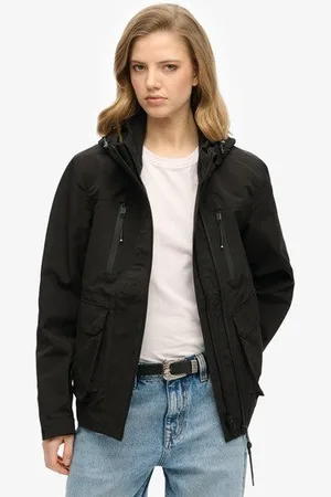 Superdry Vrouwen Ultimate Tech Windbreaker met Capuchon Grootte: 42