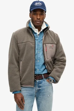Superdry Mannen Relaxed Fleece Trekker jas Grootte: Xxxl