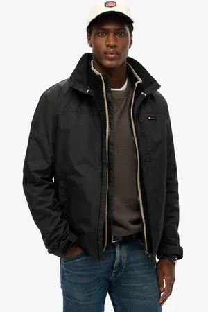 Superdry Mannen Windbreakerjas Zonder Capuchon met Logo Grootte: L
