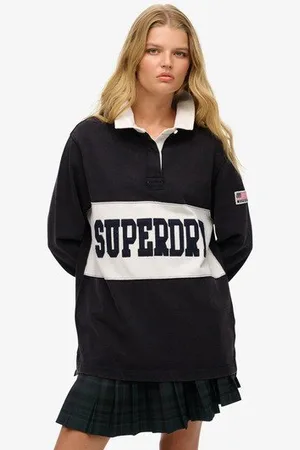 Superdry Vrouwen Athletic Essentials Oversized Rugbytop Grootte: 40