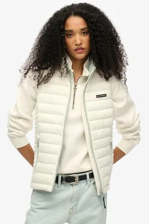 Superdry Vrouwen Gewatteerde Fuji Lite Bodywarmer Grootte: 44