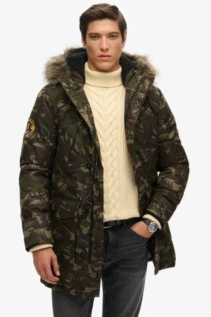 Superdry Mannen Everest Parka Grootte: XS
