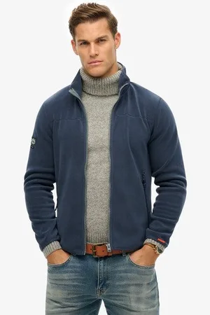Superdry Mannen Active Fleece met Volledige Rits Grootte: S