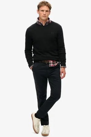 Superdry Mannen International Chinobroek Grootte: 34/32