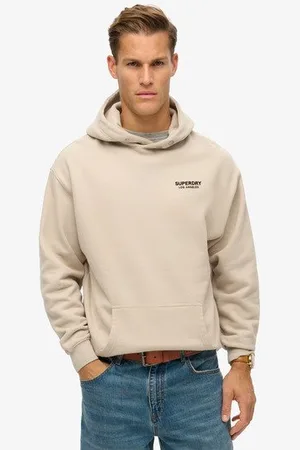 Superdry Mannen Luxe Sport Hoodie met Losse Pasvorm Grootte: Xxl