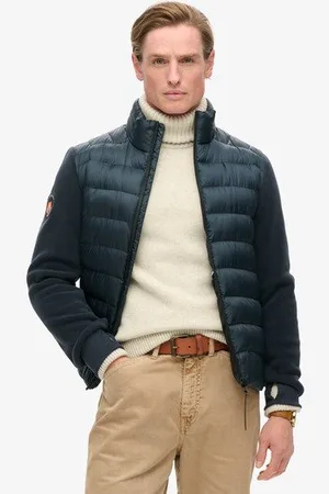 Superdry Mannen Storm Hybrid Bomberjack van Fleece Grootte: L