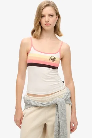 Superdry Vrouwen Athletic Essentials Branded Cami Top Grootte: 36