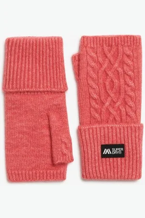 Superdry Vrouwen Kabelgebreide Luxe Handwarmer Handschoenen Grootte: 1SIZE