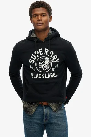 Superdry Mannen Black Label Hoodie Grootte: M