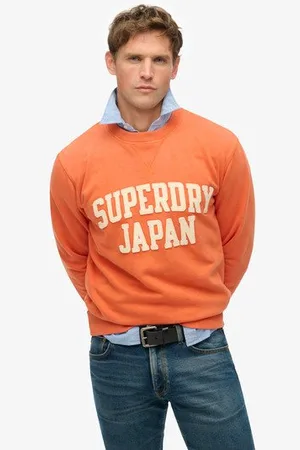 Superdry Mannen Vintage Athletic Sweatshirt met Ronde Hals Grootte: S