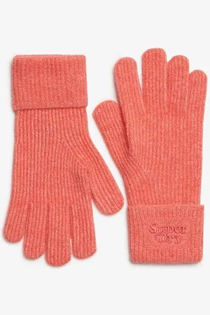 Superdry Vrouwen Zachte Ribgebreide Handschoenen Grootte: 1SIZE