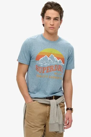 Superdry Mannen Classic Great Outdoors Relaxed T-shirt Grootte: Xxl