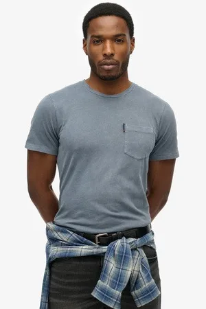 Superdry Mannen Klassiek Essential T-shirt met Borstzak Grootte: S