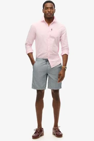Superdry Mannen Linnen Short met Trekkoord Grootte: XL