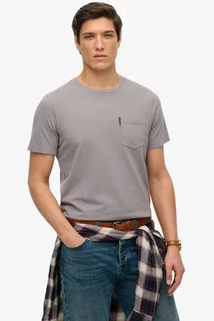 Superdry Mannen Klassiek Essential T-shirt met Borstzak Grootte: L
