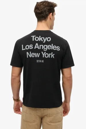 Superdry Mannen Core Logo City T-shirt Grootte: Xxxl