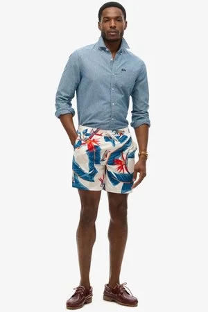 Superdry Mannen Gerecyclede Hawaïaanse Zwemshort
