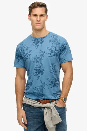 Superdry Mannen Classic Essential T-shirt met Print Grootte: M