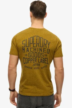 Superdry Mannen Copper Label T-shirt met Relaxte Pasvorm Grootte: S