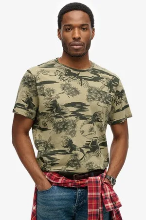 Superdry Mannen Classic Essential T-shirt met Print Grootte: M