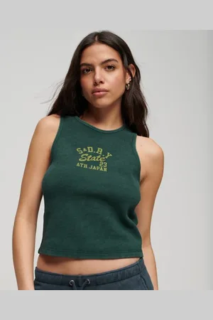 Superdry Vrouwen Athletic Essentials Waffle Tank Top Grootte: 34