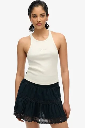 Superdry Vrouwen Essential Logo Racer Hemdtopje Grootte: 38