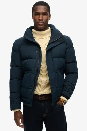 Superdry Mannen Everest Korte Pufferjas Grootte: Xxl