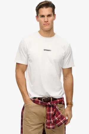 Superdry Mannen T-shirt met Micrologo Grootte: XL