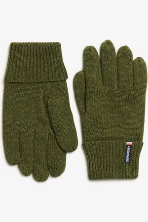 Superdry Mannen Essential Logo Gebreide Handschoenen Grootte: 1SIZE