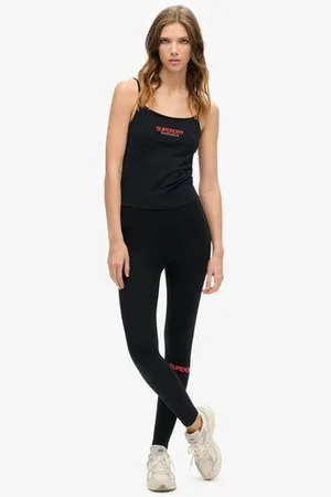 Superdry Vrouwen Sportieve Legging met Hoge Taille Grootte: 36