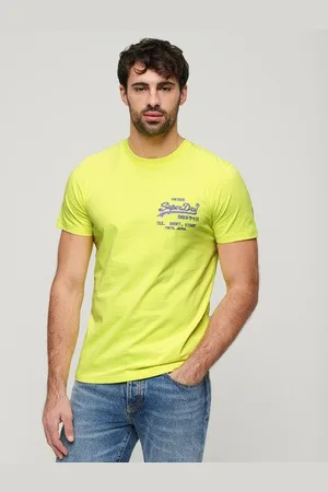 Superdry Mannen Neon Vintage Logo T-shirt Grootte: XL