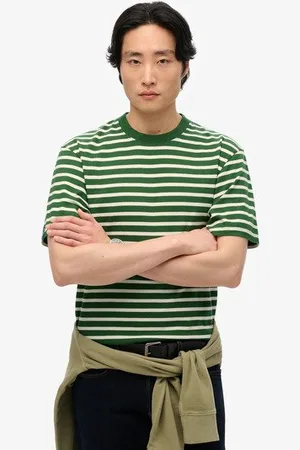 Superdry Mannen Merchant Stripe T-shirt Grootte: Xxl