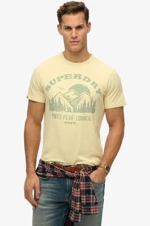 Superdry Mannen Lo-fi Outdoor Mono Relaxed T-shirt Grootte: L