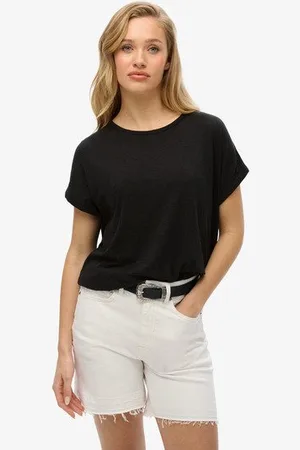 Superdry Vrouwen Studios T-shirt met Losse Pasvorm Grootte: 36