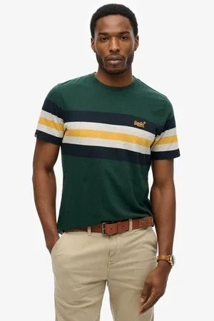 Superdry Mannen Essentials T-shirt met Strepen Grootte: L