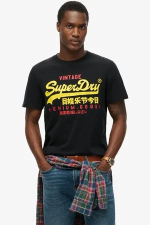 Superdry Mannen Vintage Logo Duo T-shirt Grootte: M