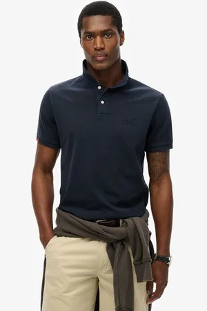 Superdry Mannen Vintage Destroy Polo Grootte: S
