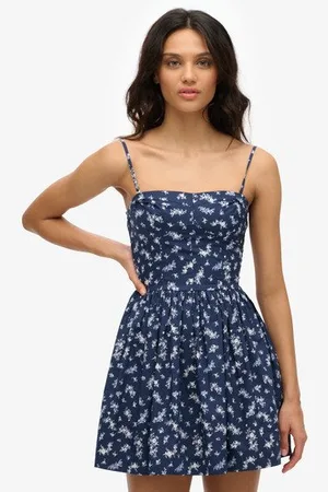 Superdry Vrouwen Minicami-jurk met Korsetmodel Grootte: 40