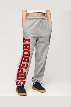 Superdry Vrouwen Boyfriend-joggingbroek met College-logo Grootte: 38