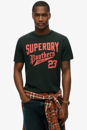Superdry Mannen Athletic T-shirt met Relaxte Pasvorm Grootte: L