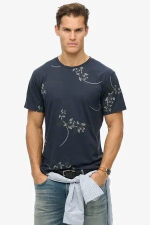 Superdry Mannen Classic Essential T-shirt met Print Grootte: S