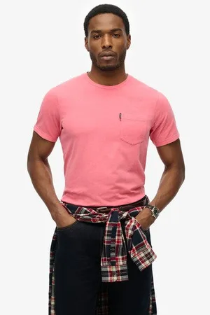 Superdry Mannen Klassiek Essential T-shirt met Borstzak Grootte: S