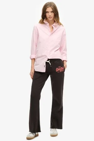 Superdry Vrouwen Neon Vintage Flare Joggingbroek met Lage Taille Grootte: 40