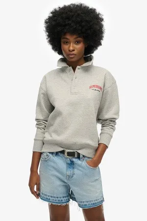 Superdry Vrouwen Country Club Rugbytrui Grootte: 44