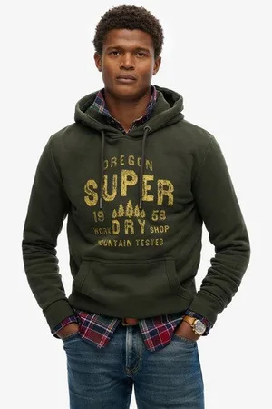 Superdry Mannen Work Shop Hoodie Grootte: M