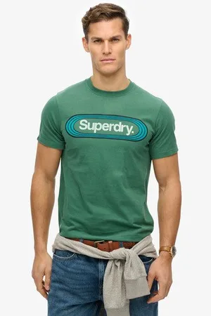 Superdry Mannen Vintage Trade Tab T-shirt Grootte: M