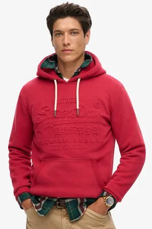 Superdry Mannen Hoodie met Reliëfopdruk Grootte: M